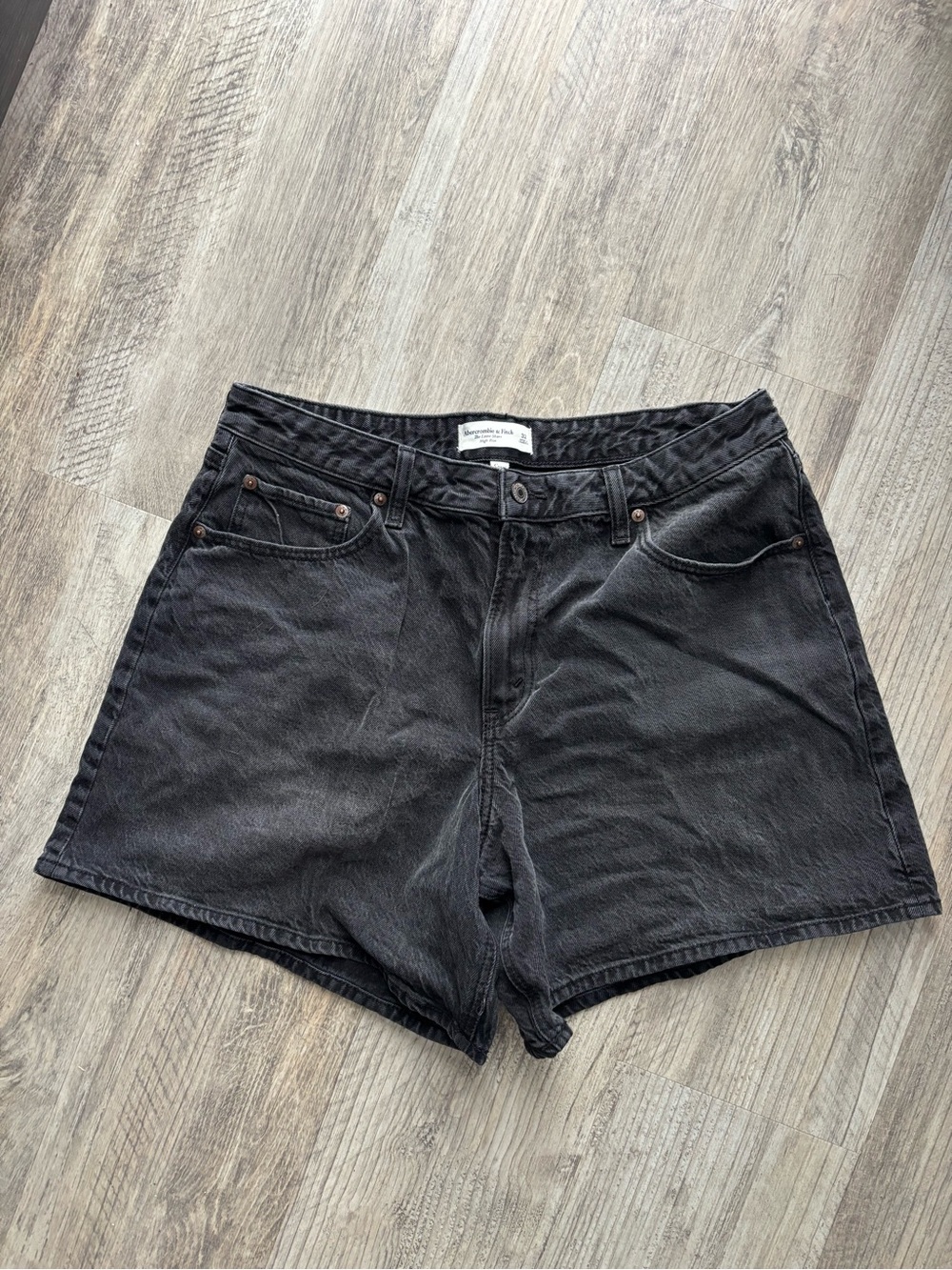 Abercrombie & Fitch Black Denim Women's Shorts